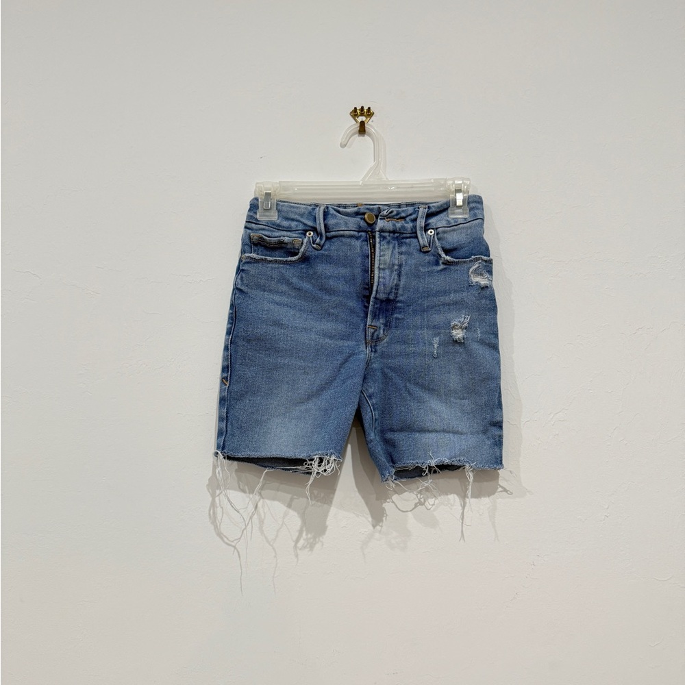 Good American Blue Denim Jean Shorts
